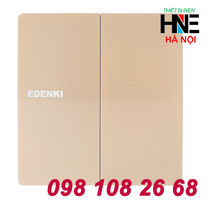 công tắc đôi edenki elegant golden EE-G